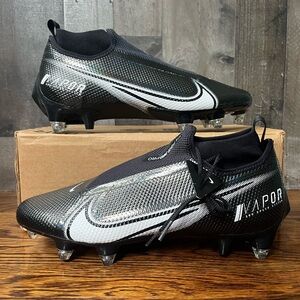 Nike Vapor Edge Pro 360 Black Detachable Cleats Football CZ5574-001 Sz